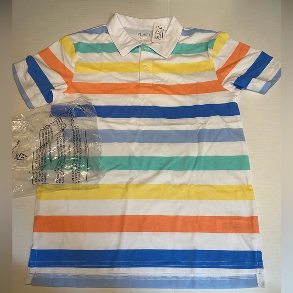The Children's Place Other - Boys Large Short Sleeve Striped Polo Children’s Place New With Tags